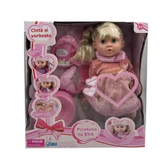 Păpușă Richi (32447) Eva 40cm cu accesorii, vorbitoare (ro)
