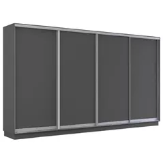 Dulap Mobildor-Lux Fox uși glisante din PAL (390x60x210H cm) Anthracite