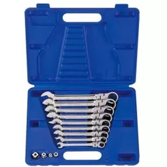 Cheie fixă King Tony 13013MR ключи комбинированные с трещоткой шарнирные 8-19мм 13 пр. пласт.кейсе