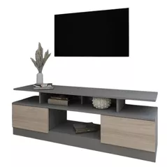 Comodă TV Smartex (16504) Т9 120cm TV Grafit+Stejar Deschis