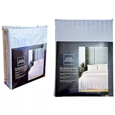 Домашний текстиль Promstore 57067.3 Lenjerie de pat Euro 2pers NewHome Stripe Satin, Grey