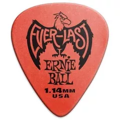 Accesoriu p/u instrumente muzicale Ernie Ball Everlast Pick Red 1.14 mm 12 Pack - Pene pentru Chitară
