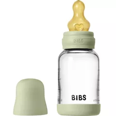 Поильник BIBS 5019250 Biberon din sticla anticolici Sage cu tetina din latex 0+ luni, 120ml