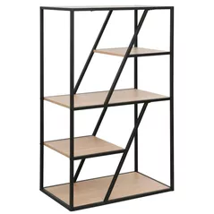 Офисный стеллаж Deco Agis 65x40x110H Oak/Black