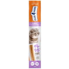 Hrană pentru animale de companie CLUB 4 PAWS 24230933 Snack Premium pentru pisici, curcan-miel, 50x5 g