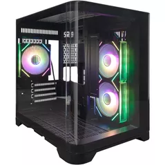 Carcasă PC 1stplayer UV5 BLACK, mATX w/o PSU (UV5-BK-2FC7R-1FC7)
