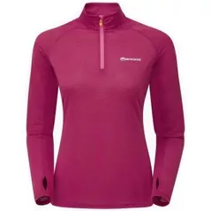 Îmbrăcăminte sport Montane Tricou dame Allez Micro Pull On French Berry 40 (FAMPOFREN3)