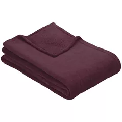 Cuvertură Ibena 3640/430 Plain Fleecedecke Olbia 150x200 Dark red