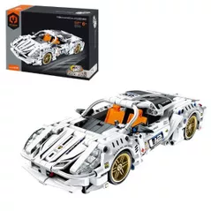 Конструктор iM.Master 5812 Supercar alb, Mechanical Master, cu inerție, 437pcs