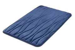 Covoraș de baie Bisk 07083, SILK, albastru 50x80