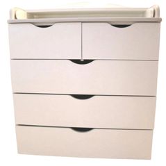 Comoda de infășat PernaMea HappyBaby Pro (5sert) 800x1030 DSP alb (118153-B)