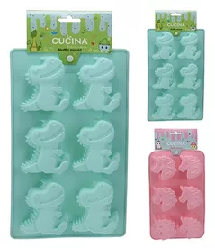Форма для выпечки Cucina 17120 Forma de copt 27x16cm 6 briose, silicon (2 modele în asort.)