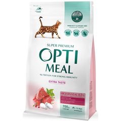 Hrană pentru animale de companie Optimeal 24231063 Hrană uscată Super Premium pentru pisici adulte, carne de vițel, 10 x 700 g
