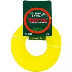 Леска для триммера Tatta TT2011 nylon patrat 4.5mm*15m