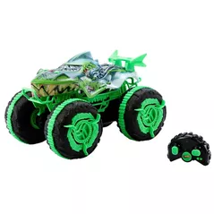 Mașină Hot Wheels JMM76 Monster truck cu RC Marele Rechin, 1:15