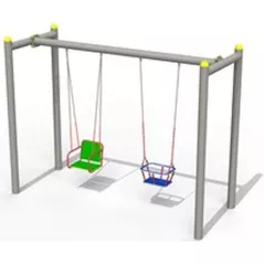 Качели Copfer PTP52-2 Двойные качели со стульями (PTP019-03-PTP019-04)