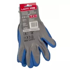Îmbrăcăminte de lucru Lahti Pro 7502858 Mănuşi vampirki cu protecţie latex, alb-albastre, L (12per-BL), L210509K