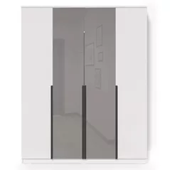 Dulap Fabrik Home Linia 1600 c зеркалами до пола, белый ясень