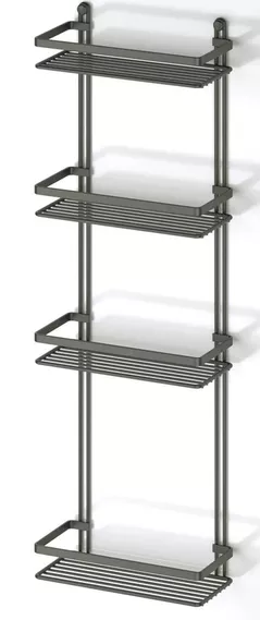 Полка для ванной Teknotel ES060caf Raft 4 niveluri 20x27x76cm, metal cupru