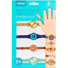 Set de creație Mideer MD4101 Tatuaje temporare pentru băieți Ceas și brățară