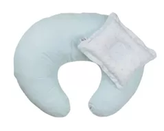 Pernă pentru gravide și mame care alăptează PernaMea Set de alaptare colacel+pernuta, Stele Turcoaz (PM.101291/4)