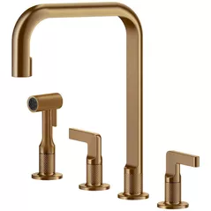 Смеситель кухонный Gessi 58703-726 Inciso Warn Bronze Brushed PVD
