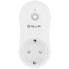 Розетка электрическая Tellur TLL331021, WiFi, port USB 1A, 2400W, 10A
