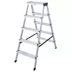 Scară Lider-Tech AD0405A Scara dubla aluminum, 2x5 trepte, H=1.11m, sarcina max.150kg