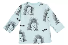 Haine pentru copii Minikin 242290368 Hedgehog Лонгслив голубой с рисунком 3-6мес (68см)