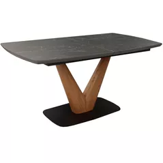 Стол Deco Molli 1600/2000x900x760 Black Ceramic