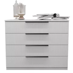 Комод Bayro Murano 1000x810x450 МДФ 18мм Positano белый мат