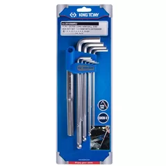Набор ручных инструментов King Tony 20109MRU шестигранники с шаром экстра длинные 1,5-10мм, 11 пр.