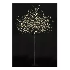 Figurină cu lumină Promstore 29732 Copac decorativ Inflorit, 250cm, 600LED, alb