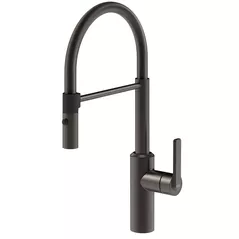 Смеситель кухонный Gessi 60960-707 Black Metal Br PVD