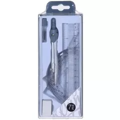 Офисный аксессуар Promstore 08526 Готовальня 7ед