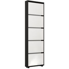 Полка для обуви Mobildor-Lux Leo Slim 50x16x203H cm Anthracite/White