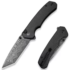 Нож походный Civivi C19059C-DS1 Brazen, G10 carbon fiber, Button Lock