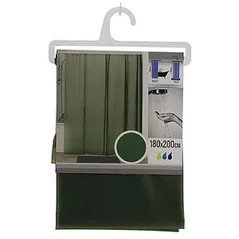 Занавеска для ванной Tendance 55695 180x200cm poliester, haki