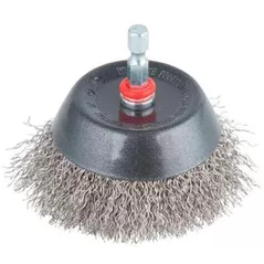 Набор головок, бит, насадок Wolfcraft Perie tip oala din sarma de otel inoxidabil 75mm 2746000