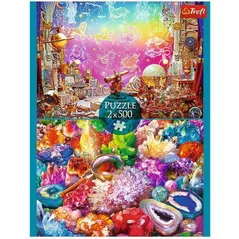 Пазл Trefl 37499 Puzzle 2x500. Cosmos si cristale