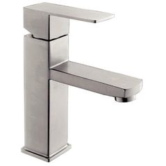 Смеситель для умывальника Mat|eco Inox Cubo никель браш на умывальник