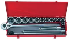 Set de unelte de mână King Tony 6016MR набор 3/4" торцевых головок 12 гран. 21-50мм принадлежностей, 16 пр.