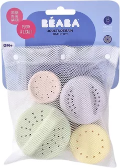 Аксессуар для купания Beaba B920409 Set 4 jucarii de baie din silicon