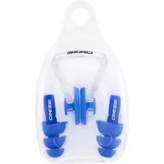 Accesoriu pentru înot Cressi-Sub Set de inot AQUA KIT EAR PLUGS + NOSE CLIP blue (DF204020)