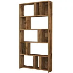 Raft de birou Trendy Lima, Nuc 90x180x20cm, raft de carti