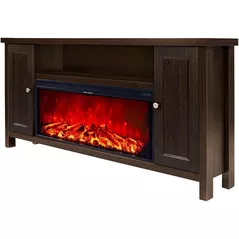 Șemineu electric ArtFlame Mozart & Tasmania, 750x1500x300 mm, Wenge
