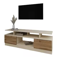 Comodă TV Smartex (16551) Т9 200cm TV Ivory+Stejar Inchis