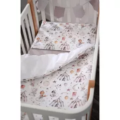 Lenjerie de pat pentru copii Veres 153.1.19 Сменная постель Звери в Цирке 90x110/40x60 (3ед.)