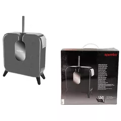 Ёршик для унитаза Spirella 49968 Perie pentru WC cu suport hârtie (7 role) Cube neagru