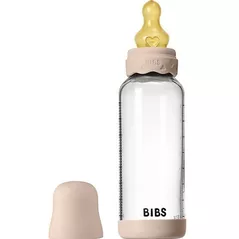 Поильник BIBS 50202244 Biberon din sticla anticolici Boheme Blush cu tetina din latex 3+ luni, 240ml